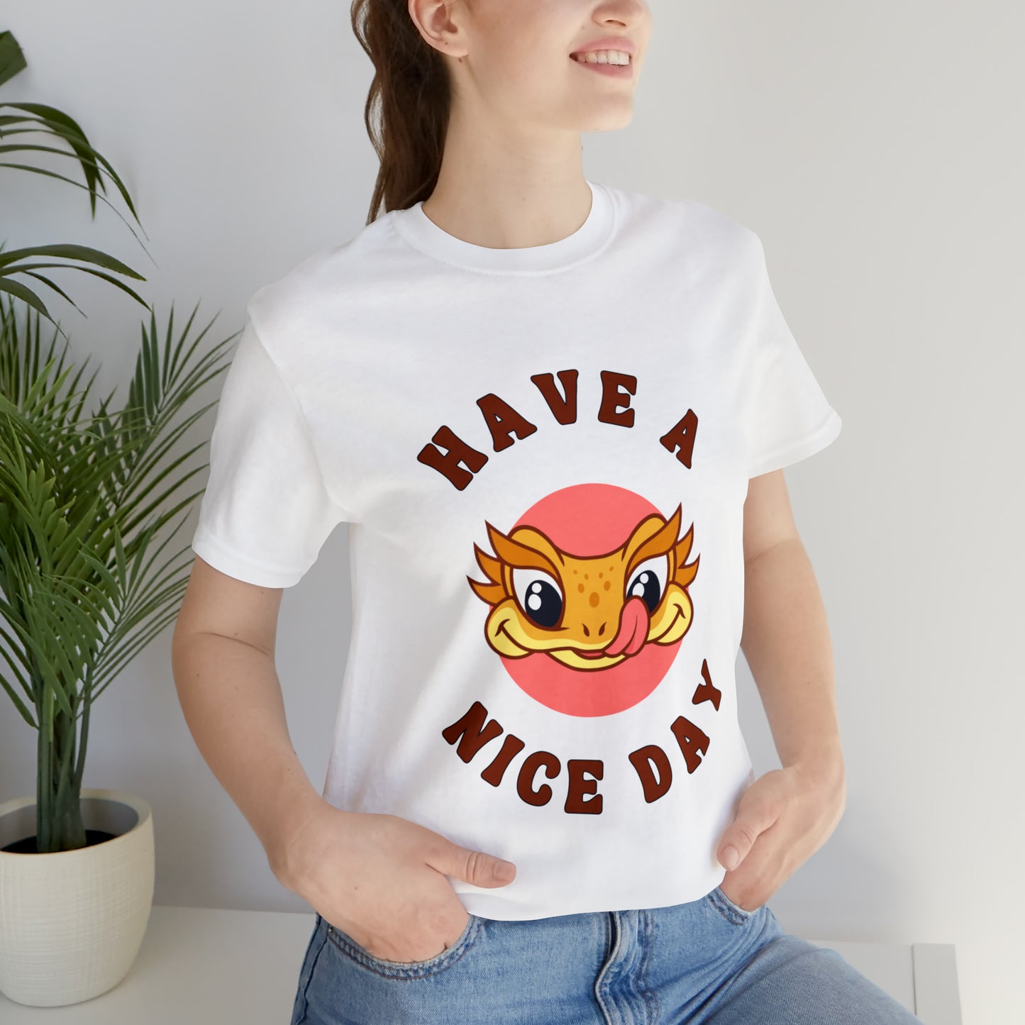 Have a Nice Day Crested Gecko T Shirt