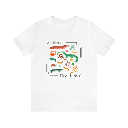 Be Kind to All Kinds Jersey Short Sleeve Tee - T-Shirt - VaVaVarium