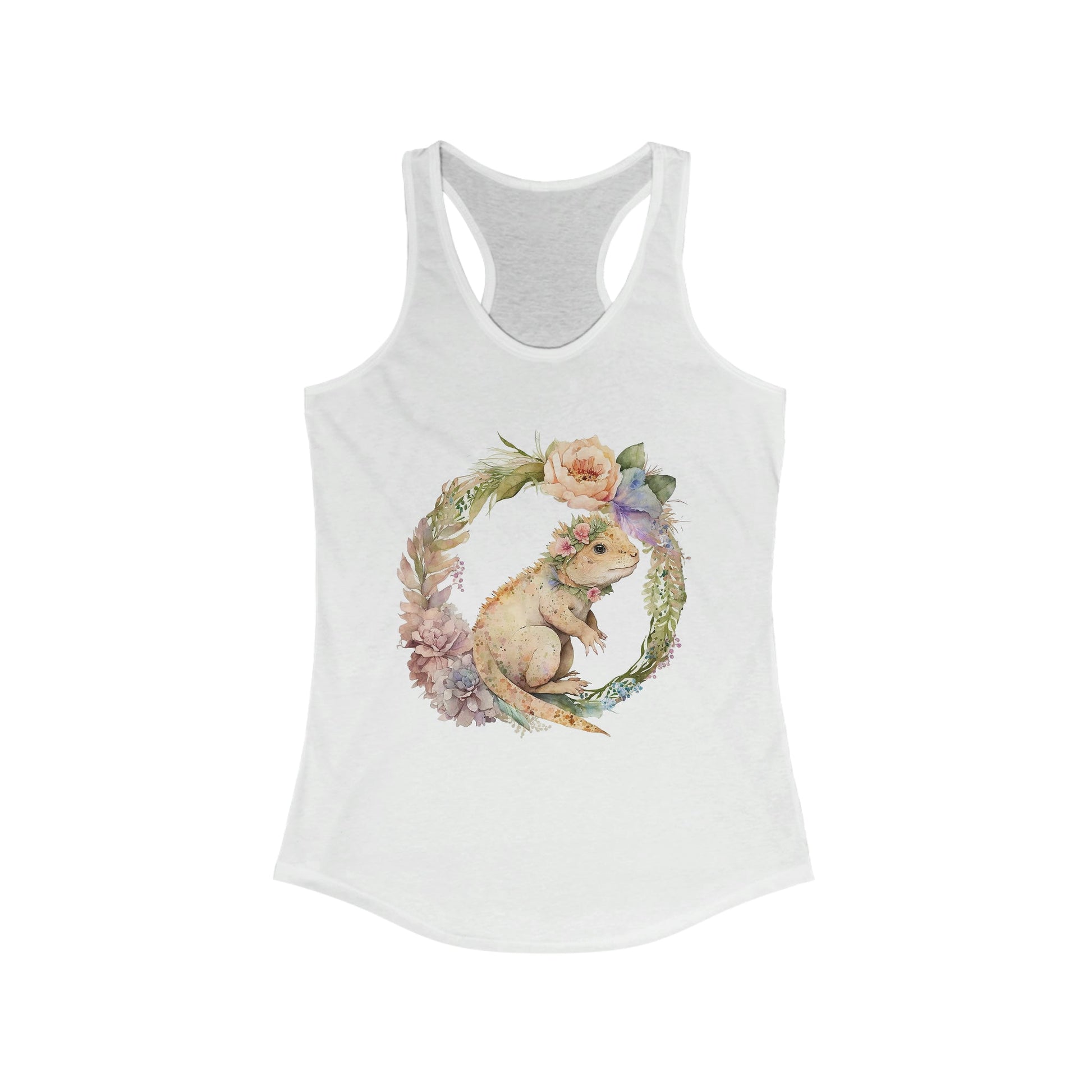 Beautiful Beardie Floral Tank Top - Tank Top - VaVaVarium