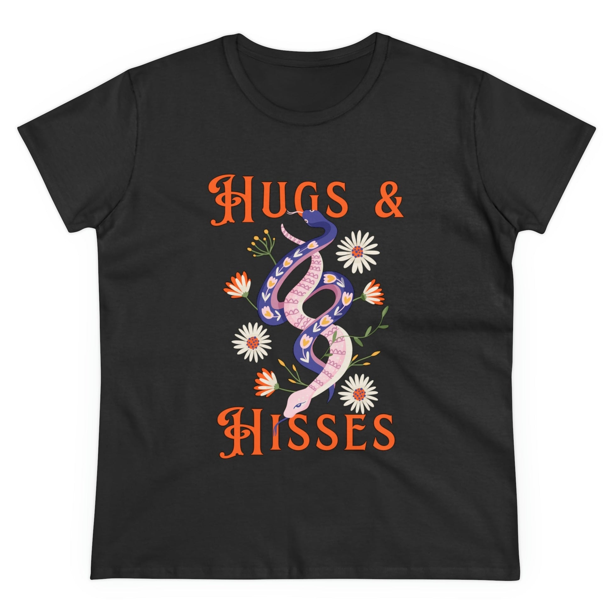 Hugs & Hisses Dual Snake Cotton Tee - T-Shirt - VaVaVarium