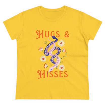 Hugs & Hisses Dual Snake Cotton Tee - T-Shirt - VaVaVarium