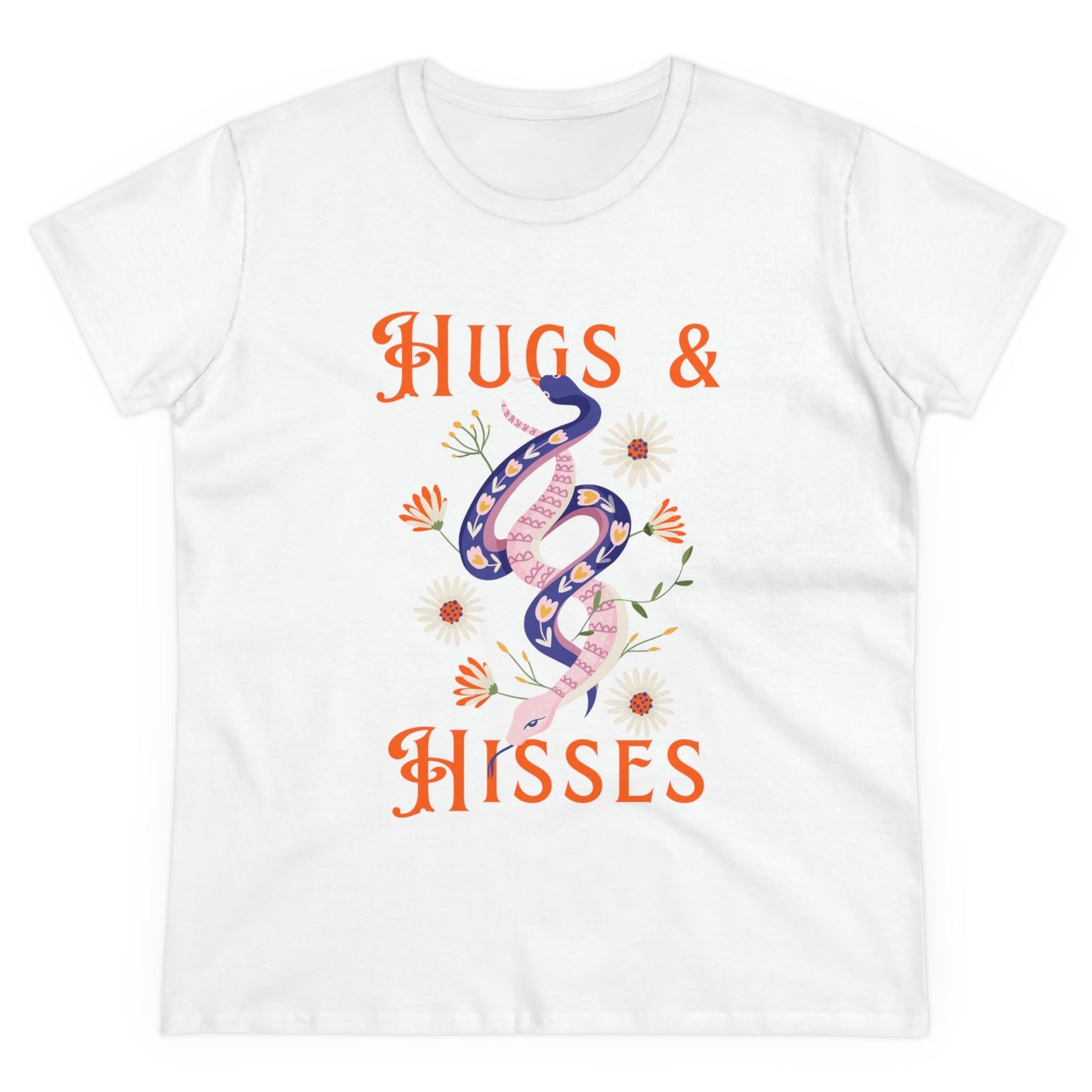 Hugs & Hisses Dual Snake Cotton Tee - T-Shirt - VaVaVarium