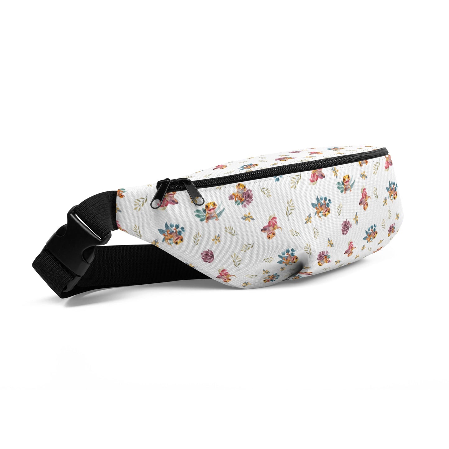 Leopard Gecko & Flowers Fanny Pack - Bags - VaVaVarium