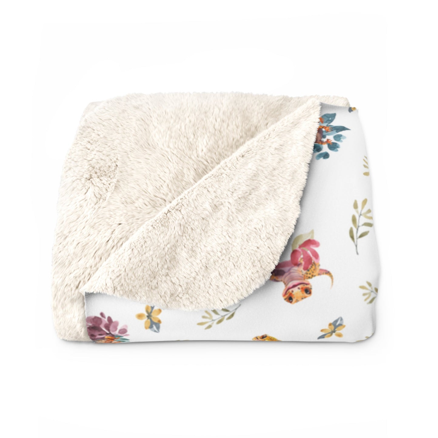 Leos & Flowers Sherpa-Backed Blanket - Home Decor - VaVaVarium