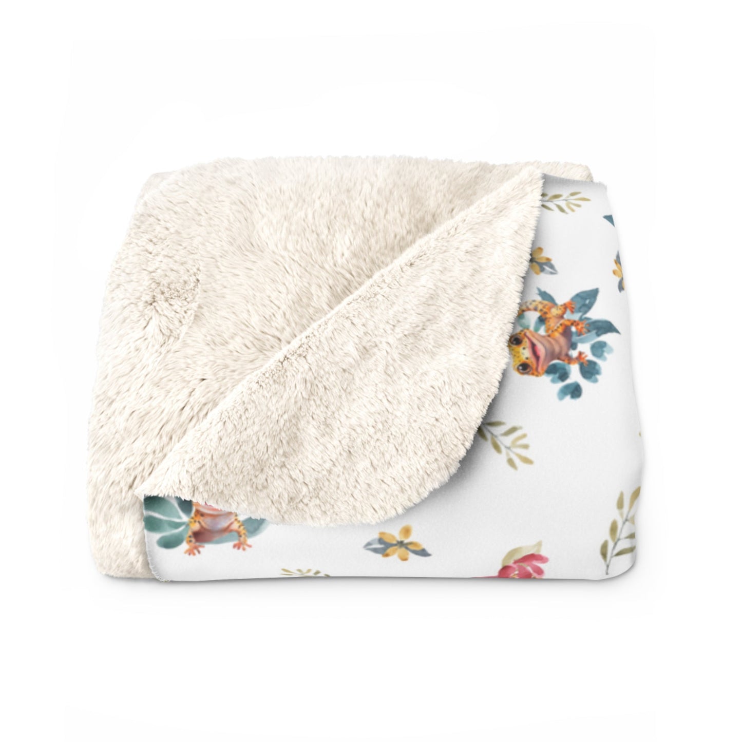 Leos & Flowers Sherpa-Backed Blanket - Home Decor - VaVaVarium