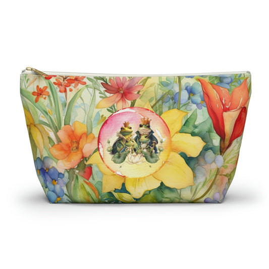 Let Them Eat Cake Floral Frog Make-Up Pouch - Bags - VaVaVarium