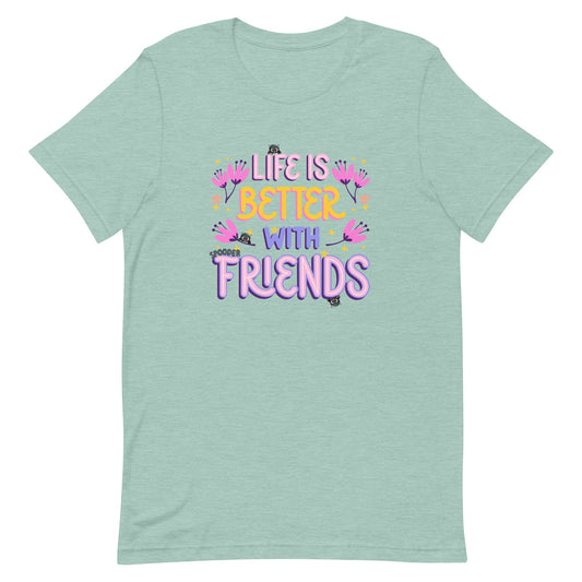 Life is Better with Spooder Friends Unisex T Shirt - T-Shirt - VaVaVarium