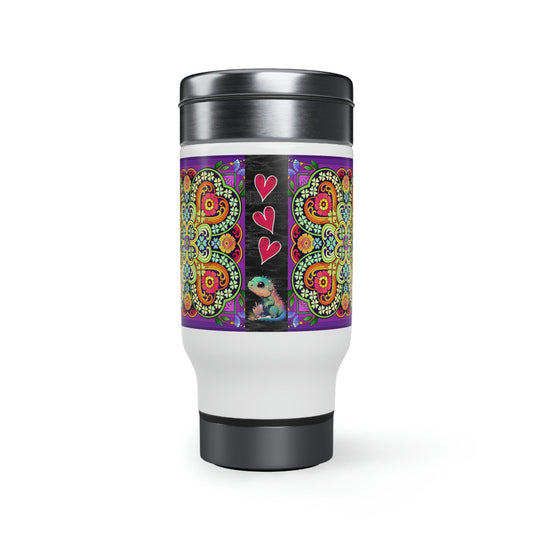 Lizard Tryst 14 oz Travel Mug - Mug - VaVaVarium