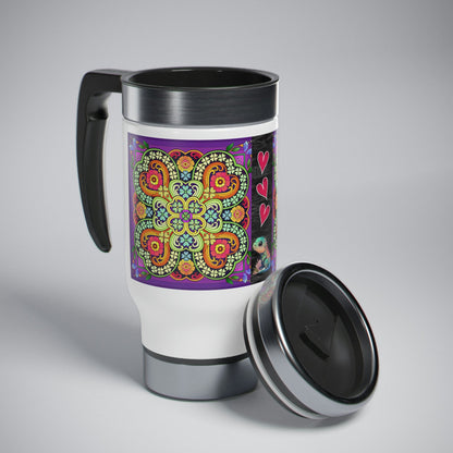 Lizard Tryst 14 oz Travel Mug - Mug - VaVaVarium