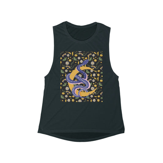 Lunar Snake Delight Muscle Tank - Tank Top - VaVaVarium