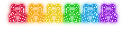 Neon Rainbow Connection Frog Slouchy T Shirt - tshirts - VaVaVarium