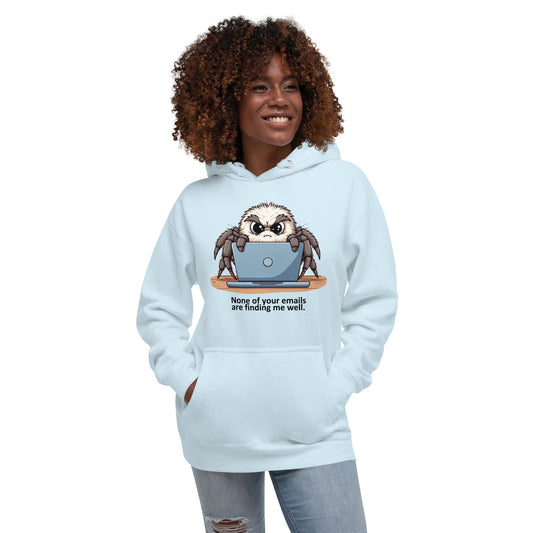 None of Your Emails Grumpy Jumping Spider Heavyweight Hoodie - VaVaVarium