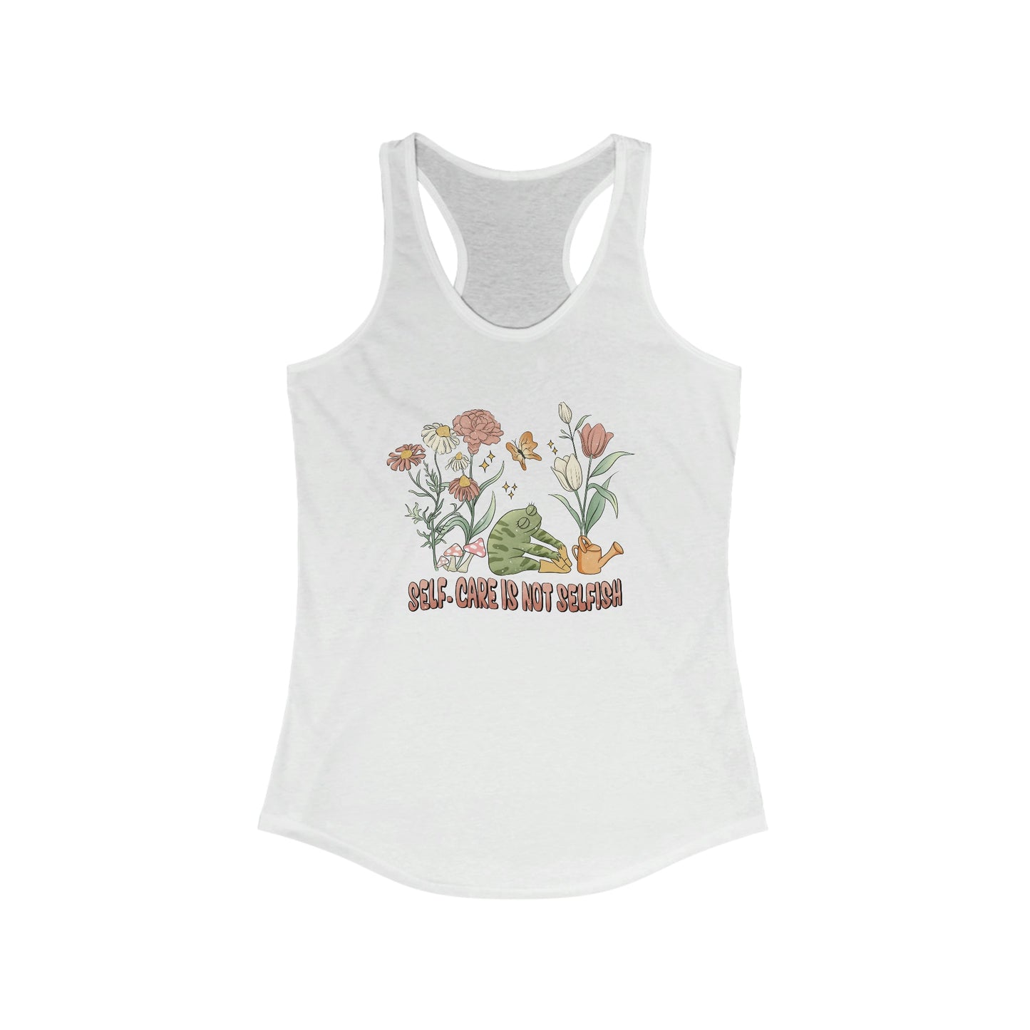 Self-Care Is Not Selfish Racerback Tank - Tank Top - VaVaVarium