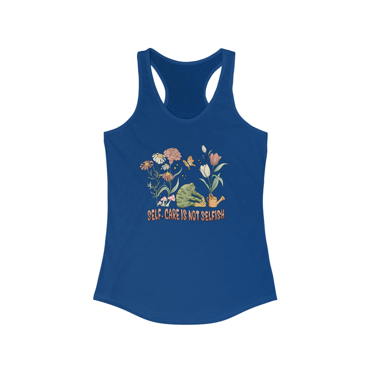 Self-Care Is Not Selfish Racerback Tank - Tank Top - VaVaVarium