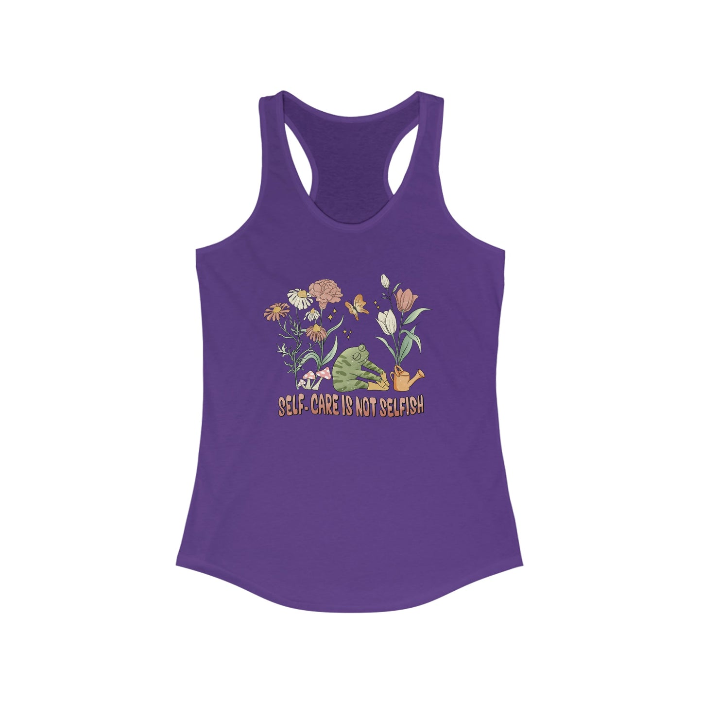 Self-Care Is Not Selfish Racerback Tank - Tank Top - VaVaVarium