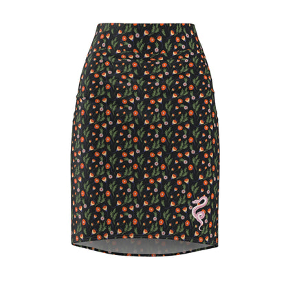 Snake In the Grass Pencil Skirt - All Over Prints - VaVaVarium