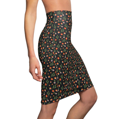 Snake In the Grass Pencil Skirt - All Over Prints - VaVaVarium