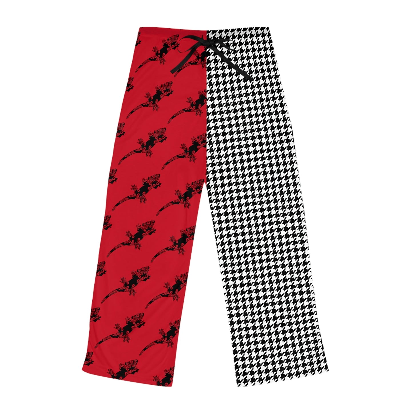 Tribal Crested Gecko Houndstooth PJ Pants - Pants - VaVaVarium