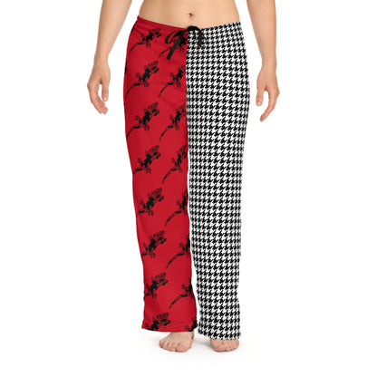 Tribal Crested Gecko Houndstooth PJ Pants - Pants - VaVaVarium