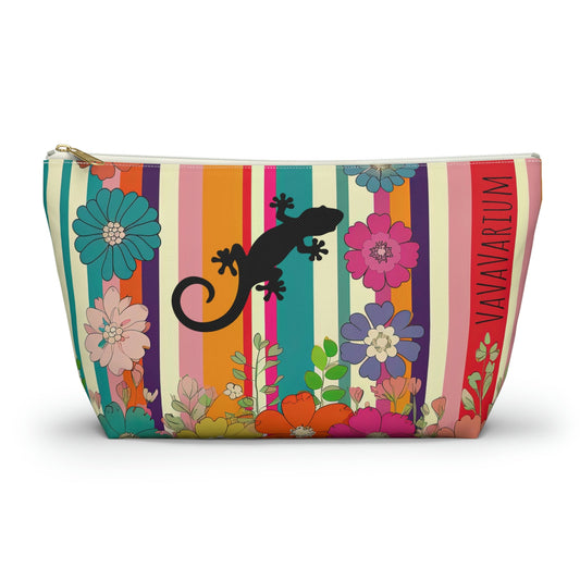 VaVaVarium Gecko Flower Make-Up Pouch - Bags - VaVaVarium